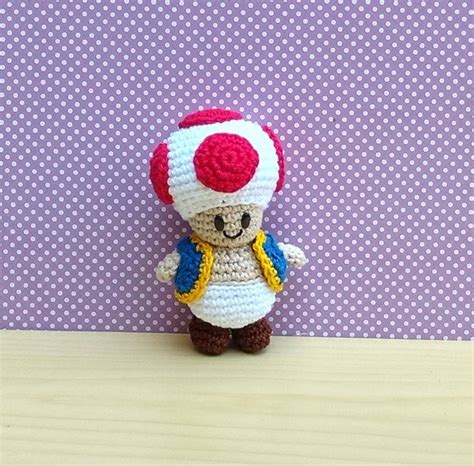 Toad Col3 Super Mario Bros Amigurumi Pronta Entrega Elo7