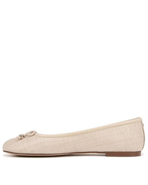 Sam Edelman Felicia Luxe Ballet Flat In Natural Lyst