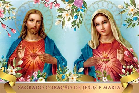 Kit Sagrado Cora O De Jesus E Maria Lindos Presentes Artigos