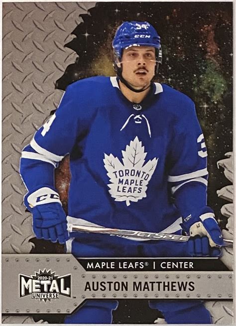 Auston Matthews 2021 22 Skybox Toronto Maple Leafs Hockey Metal