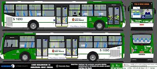 DESENHOS DE ONIBUS BRASILEIROS E ONIBUS GTA PTTM Caio Millenium II