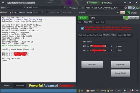 Hydra Infinix S X A Android Imei Repair In Meta Mode
