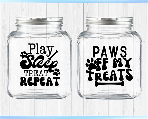 Dog Treat Jar Svg Bundle Dog Treats Svg Dog Food Svg Dog Etsy Australia
