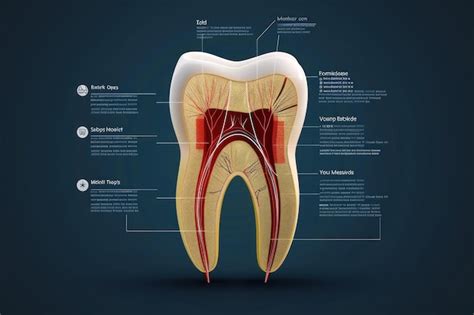 Dental Tooth Anatomy Cross Section Of Human Tooth With Infographics