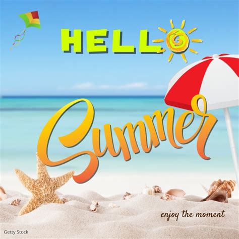 Copy Of Hello Summer Postermywall