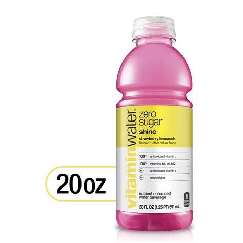 Vitaminwater Zero Shine Electrolyte Enhanced Water W Vitamins