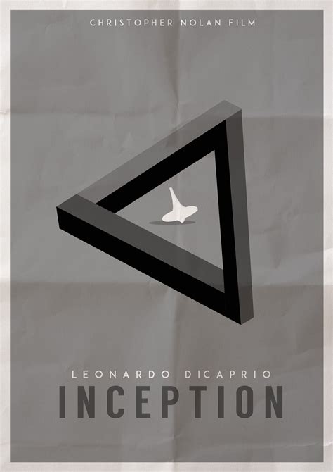 Inception Minimalist Poster Comedy. | Tatuajes de películas, Diseño de ...