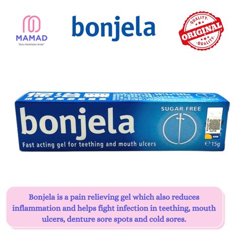 Bonjela Fast Acting Gel For Teething And Mouth Ulcers G Shopee Malaysia