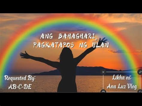 BAHAGHARI PAGKATAPOS NG ULAN SPOKEN WORD POETRY SELF COMPOSED YouTube