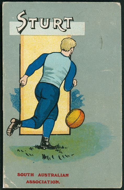 Sturt Football Club Postcard State Library Of South Australia