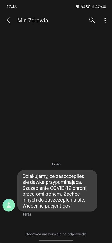 Ministerstwo Zdrowia wysyła SMS y do zaszczepionych Tabletowo