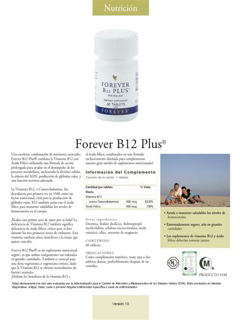 188 Forever B12 Spa Pdf Vitamina B12 Vitamina