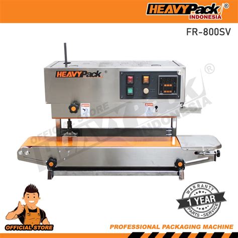 Jual Mesin Segel Plastik Continuous Band Sealer HEAVYPACK FR 800SV S S