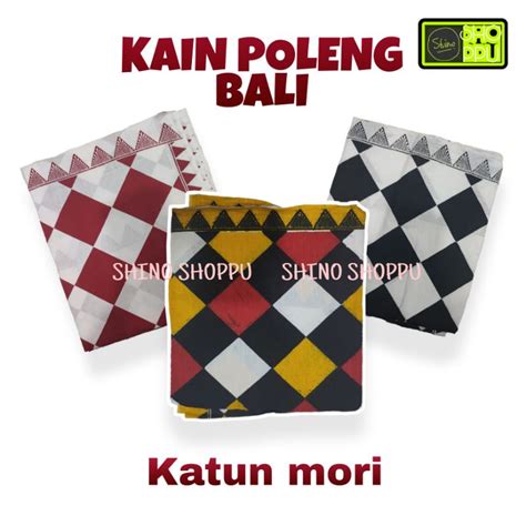 Jual Kain Poleng Bali Kain Catur Bali Segiempat Poleng 2 Warna Dan 4