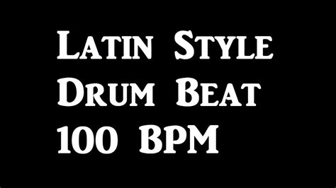 Latin Style Drum Beat Bpm Drum Track For Bass Guitar Backing Tracks