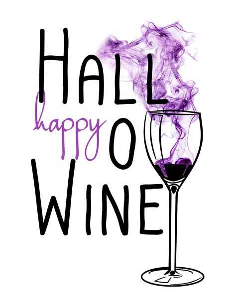 Happy Halloween Wine Hallowine Halloween Party Etsy Uk