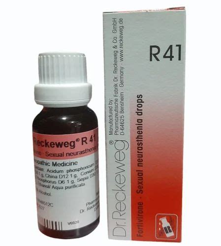 Dr Reckeweg R41 Drops Prescription Packaging Type Box At Rs 270 Box