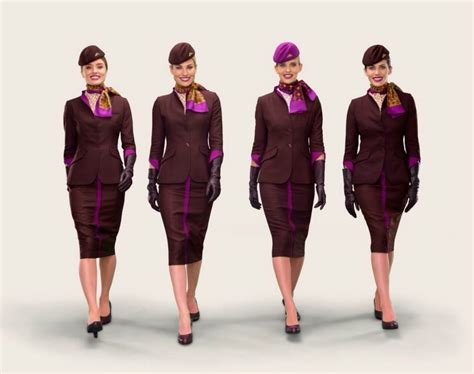 Etihad Airways New Uniform Airline Cabin Crew Cabin Crew Flight