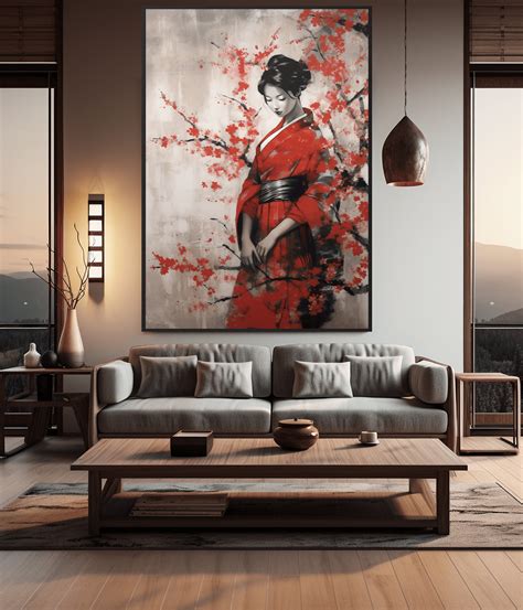 Geisha Japanese Art Digital Print Geisha Japanese Wall Art Geisha Wall Art Geisha Art