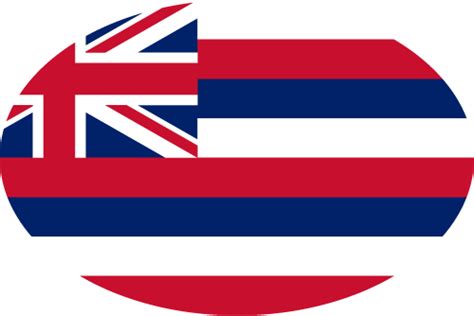 Vector Country Flag Of Hawaii Oval Vector Countries Flags Of The World