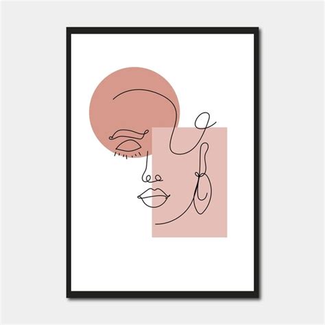 Premium Vector Vector Illustration Of Woman Minimal And Abstract Continuous Line Drawing