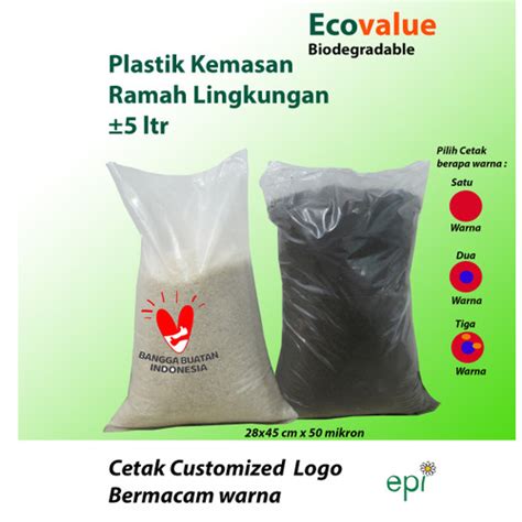 Jual Plastik Kemasan Beras Kg Ramah Lingkungan X Cm Moq Lmbr