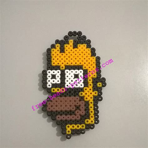 Homer Simpson Perler Beadsprite Bead Sprite Homer Simpson Perler Beads