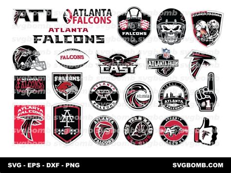 Atlanta Falcons Logo Svg Bundle Vector Png And Dxf