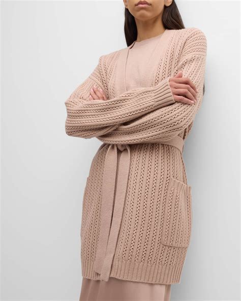 Max Mara Balzac Wool Cashmere Wrap Cardigan Neiman Marcus