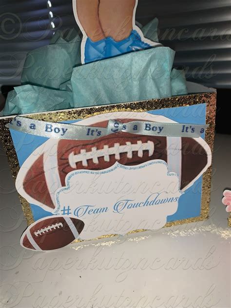 Touchdowns Tutu Gender Reveal Baby Shower Team Blue Or Team Etsy