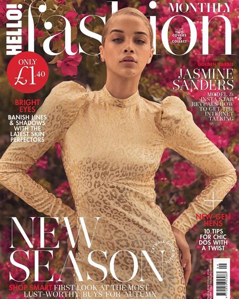 Jasmine Sanders Covers Hello Magazine Jasmine Sanders Fashion Insta