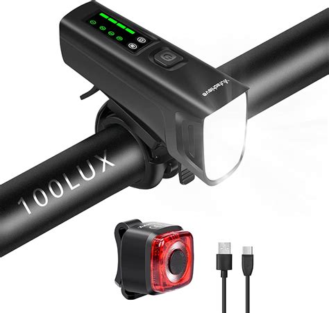 Fahrradlicht USB Aufladbar 100 LUX Fahrradlicht Vorne Fahrrad