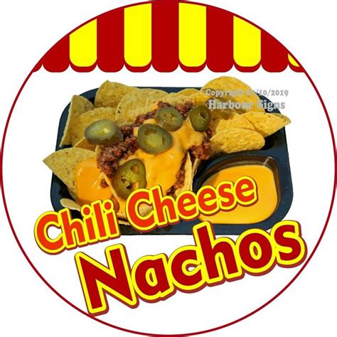 Chili Cheese Nachos Decal Choose Your Size Concession Food Truck C