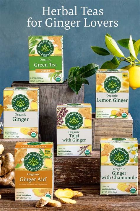 Herbal Teas For Ginger Lovers Traditional Medicinals Healthy Teas