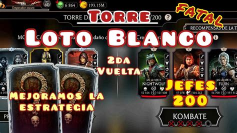 Torre Loto Blanco Fatal Jefes Da Vuelta Mortal Kombat Mobile