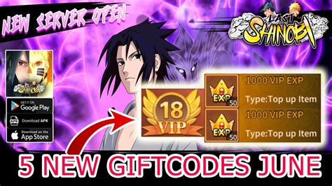 Last Of Shinobi New Giftcodes Naruto Free Vip Coin Topup