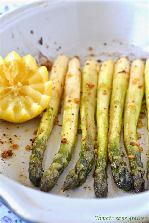 Asperges rôties à l ail et au piment d Espelette Asperges rôties