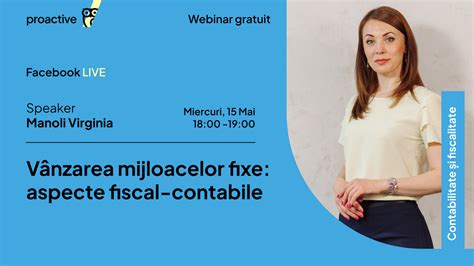 Webinar gratuit Vânzarea mijloacelor fixe aspecte fiscal contabile