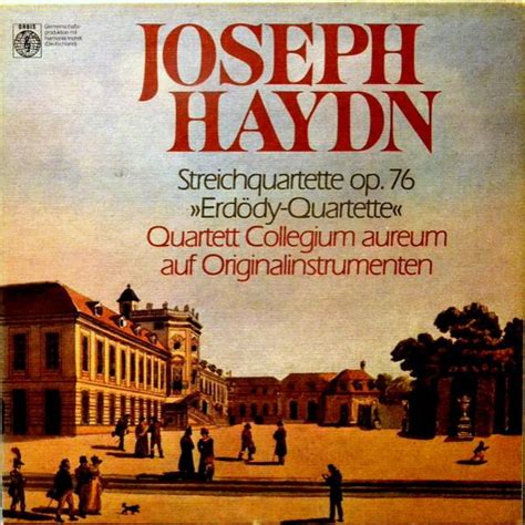 Streichquartette Op 76 Erdödy Quartette Joseph Haydn LP Køb