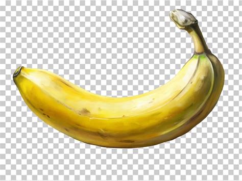 Premium Psd Single Banana Isolated On A White Background