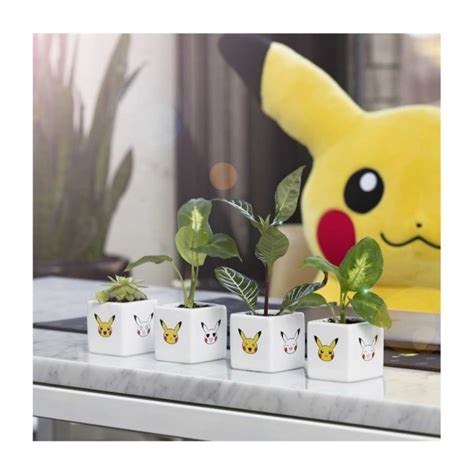 Pokémon Accents Pikachu Planters 4 Pack Pokémon Center Official Site