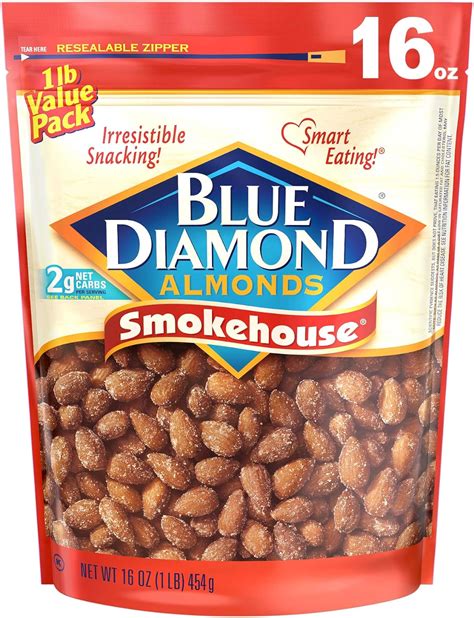 Jp ブルーダイヤモンドスモークアーモンド16オンス Blue Diamond Smokehouse Almonds