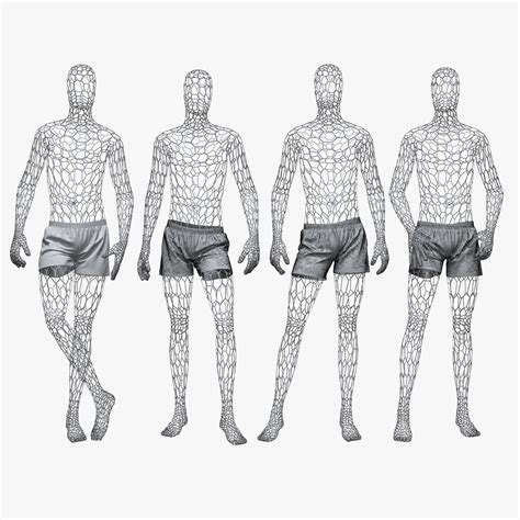 Male Mannequin Wire Set 3d Model 79 Fbx Obj Max Free3d