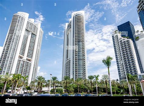 Miami Sunny Isles Beach Florida High Rise Tall Towers Buildings