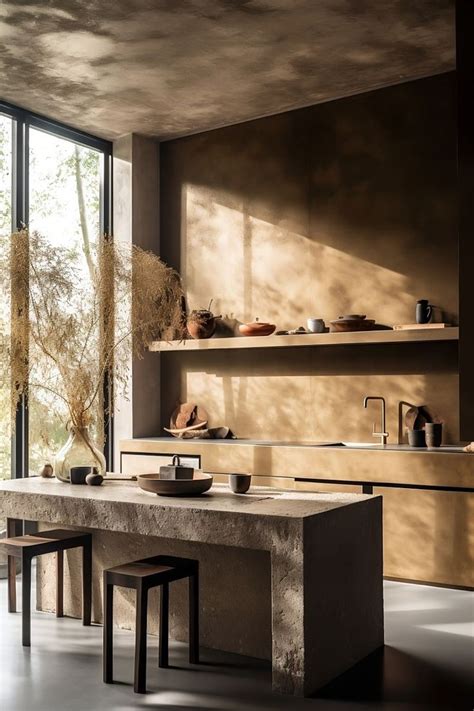 Kitchen Inspirationa Wabi Sabi Kitchenwarm And Cosy Kitchen Japandi