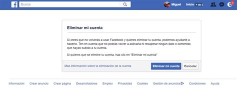 C Mo Eliminar Una Cuenta De Facebook Definitivamente