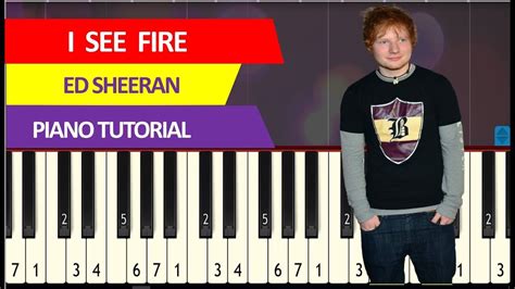 Ed Sheeran I See Fire Piano Tutorial Synthesia Youtube