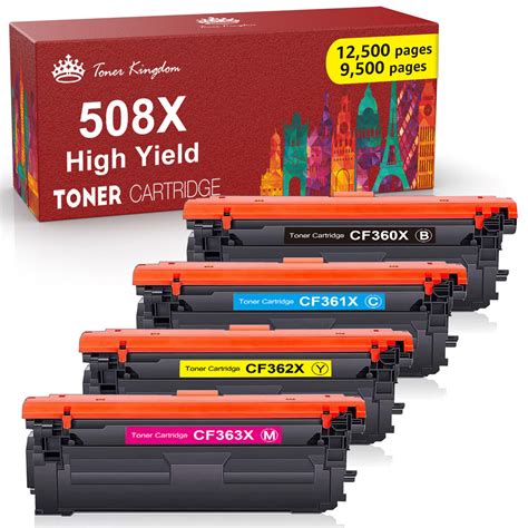 4x CF360X 508X Toner Cartridge Replacement For HP LaserJet LBP712Cdn