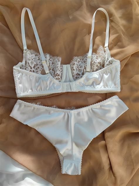 Bridal Lingerie Set White Balconette Bridal Lingerie Lingerie For