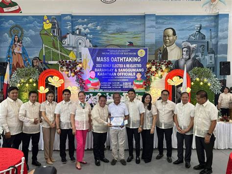 Mass Oath Taking For The 2023 Newly And Re Elected Barangay And Sangguniang Kabataan Officials